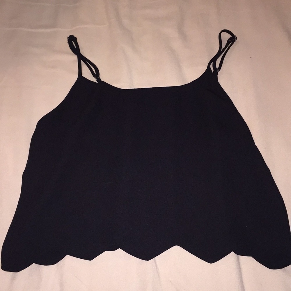 Black crop top